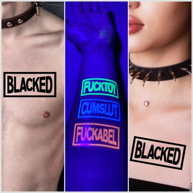 KDL BLACKED temporäres Klebetattoo