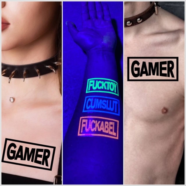 KDL GAMER temporäres Klebetattoo