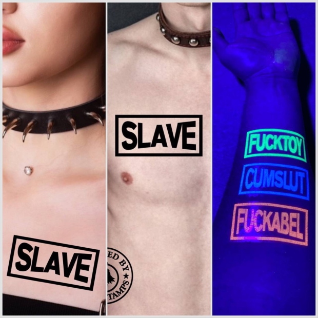 KDL SLAVE temporäres Klebetattoo