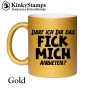 Darf ich Dir das fick mich anbieten ? Glitzertasse