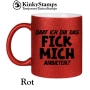 Darf ich Dir das fick mich anbieten ? Glitzertasse