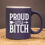 Proud littel Sub I Bitch I Slut I Brat I Matte farbene Kinky Kaffeetasse