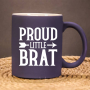 Proud littel Sub I Bitch I Slut I Brat I Matte farbene Kinky Kaffeetasse